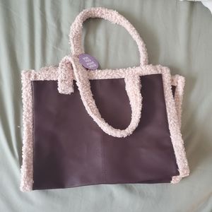 Free bundle add-on: Shoppers Drug Mart Faux Fur Chocolate Brown Tote